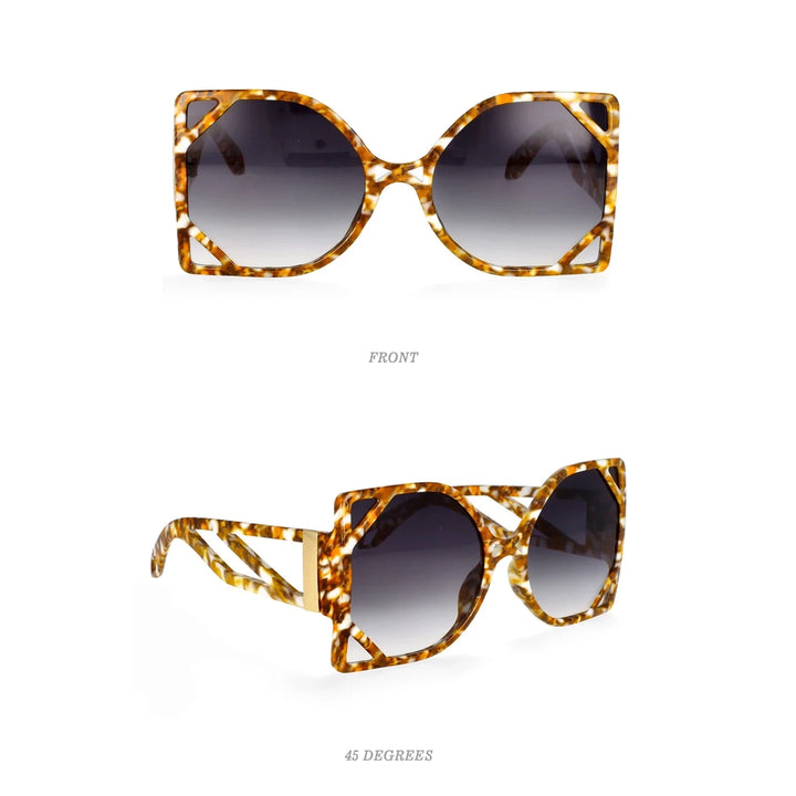 Oversized Square Luxury Sunglasses - Women&