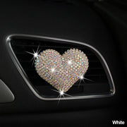 heart-shaped rhinestone car perfume clip, view 3 - MRSLM