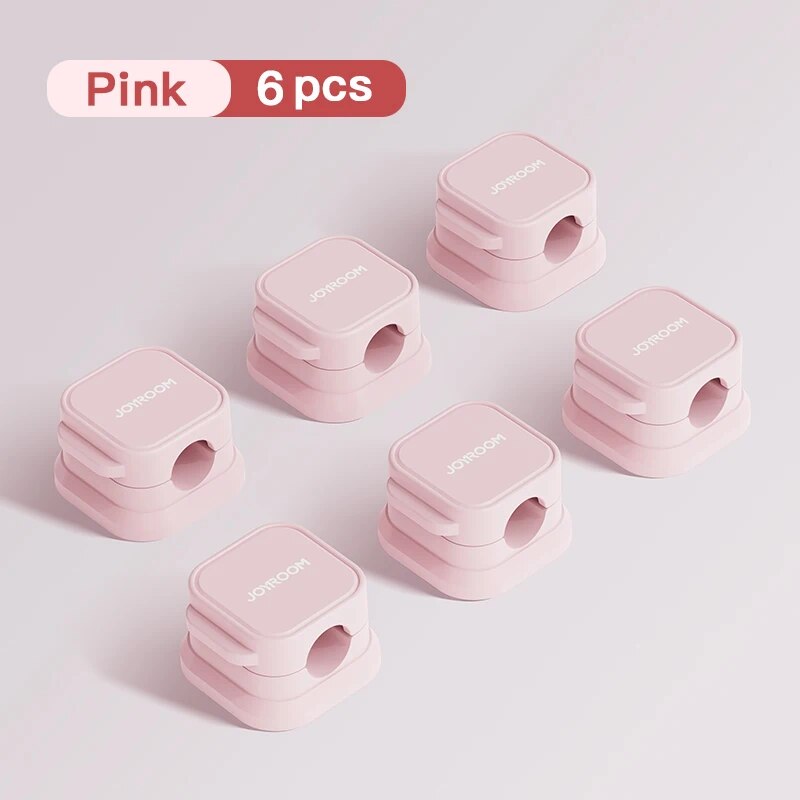 6-pack magnetic cable clips organizer, view 3 - MRSLM