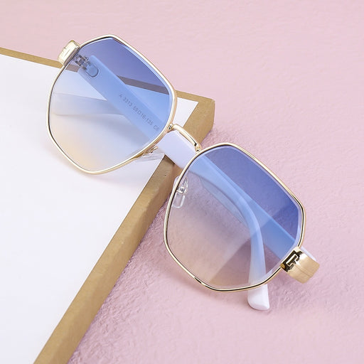 vintage polygon sunglasses for women - MRSLM