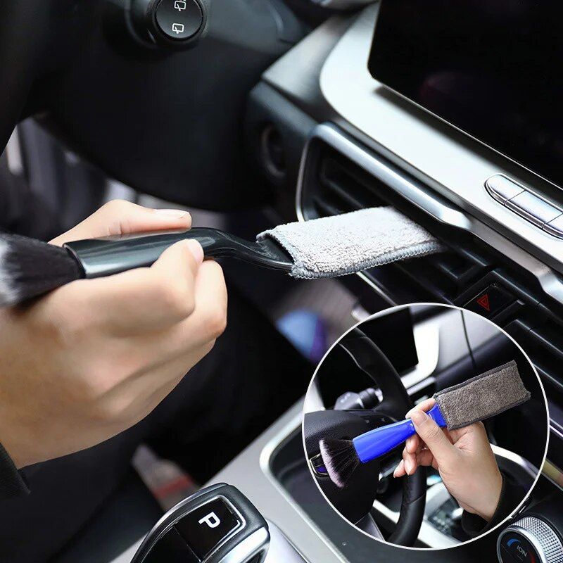 double-ended car detailing brush, view 5 - MRSLM