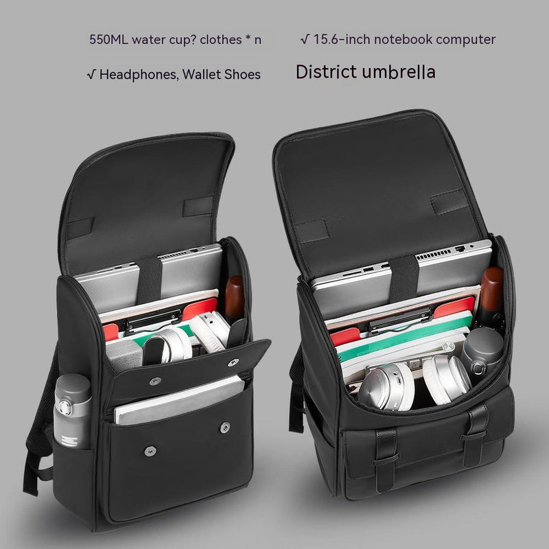 large capacity computer backpack for men, view 3 - MRSLM