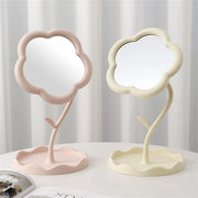 sunflower makeup mirror with jewelry hooks, view 7 - MRSLM