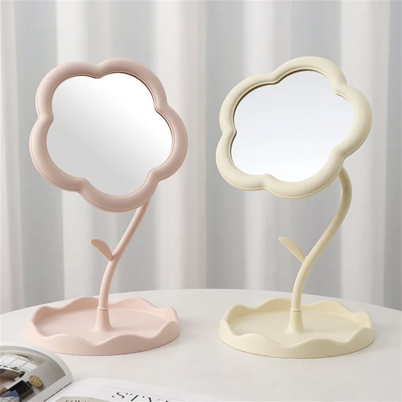 sunflower makeup mirror with jewelry hooks, view 7 - MRSLM
