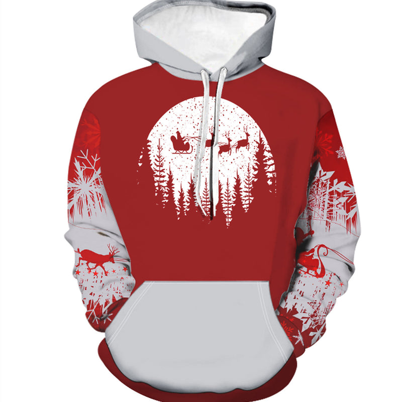 men's christmas print pullover, view 4 - MRSLM