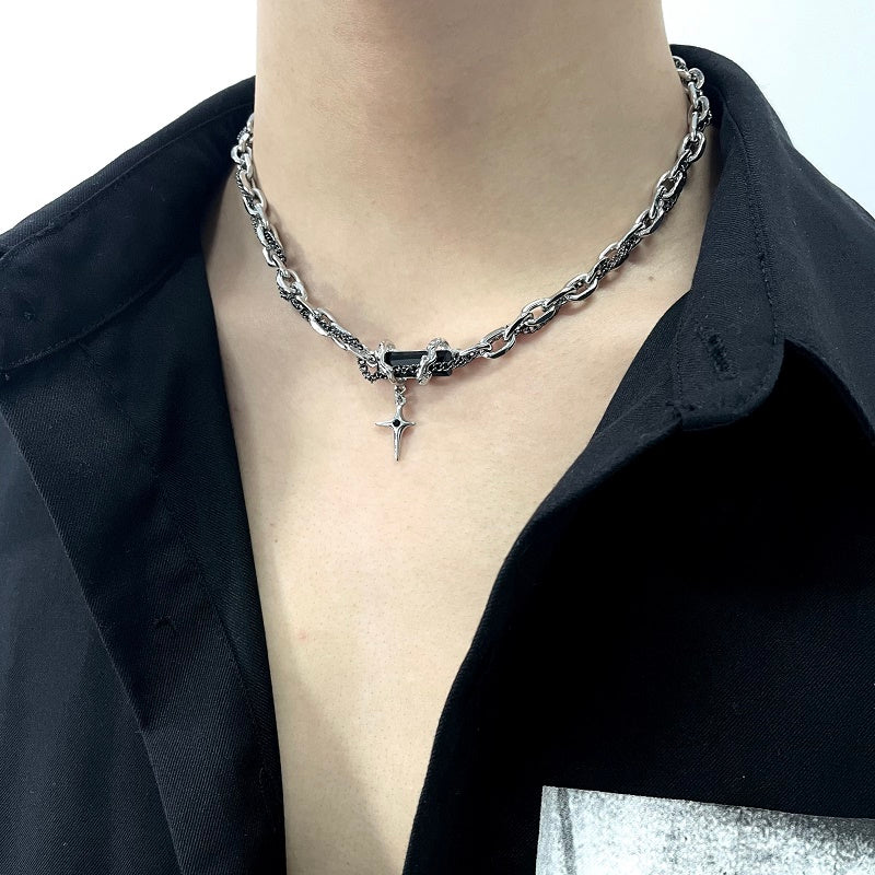 Black zircon multi-layer winding necklace - MRSLM
