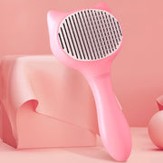self-cleaning dog and cat grooming brush, view 4 - MRSLM