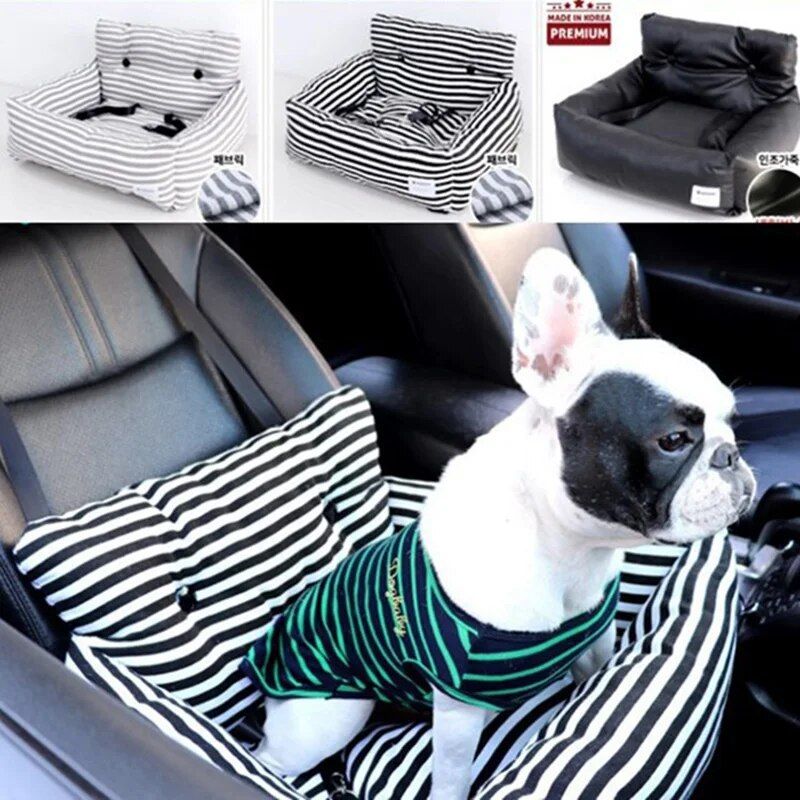 Luxury Pet Car Seat Pad with Safety Belt