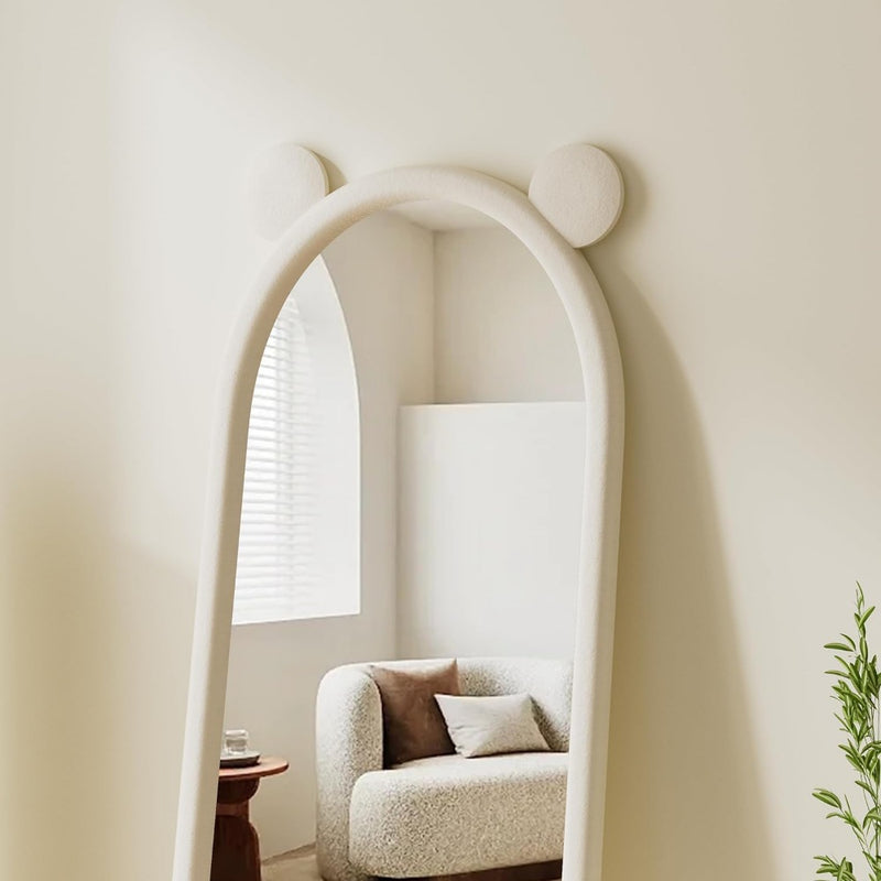 arched full-length flannel mirror, view 4 - MRSLM