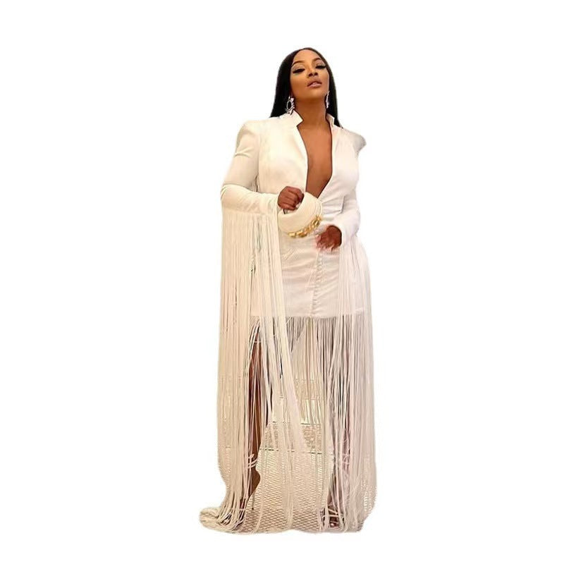 deep V bodycon dress, view 5 - MRSLM