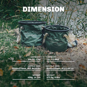 collapsible camping bucket food grade, view 7 - MRSLM