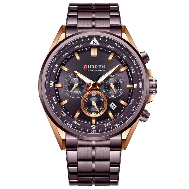men's quartz calendar watch, view 2 - MRSLM