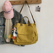 canvas crossbody shoulder bag, view 9 - MRSLM