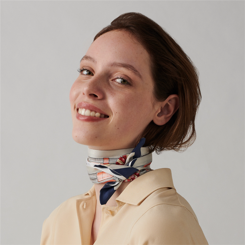 women's silk skinny scarf, view 17 - MRSLM
