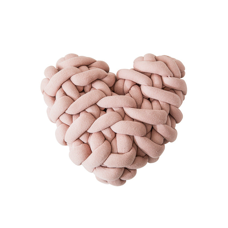 heart-shaped decorative knot cushion, view 17 - MRSLM