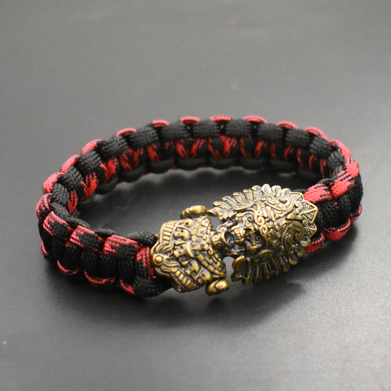 braided paracord couple bracelet, view 9 - MRSLM