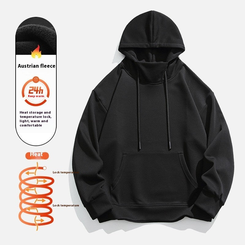 men's hooded fleece-lined sweater, view 4 - MRSLM