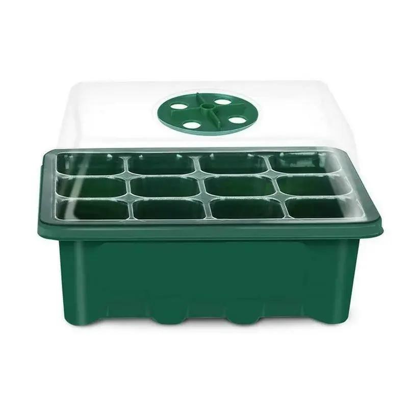 12-hole seed starter tray with cover, view 4 - MRSLM