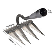 heavy-duty steel garden rake, view 5 - MRSLM
