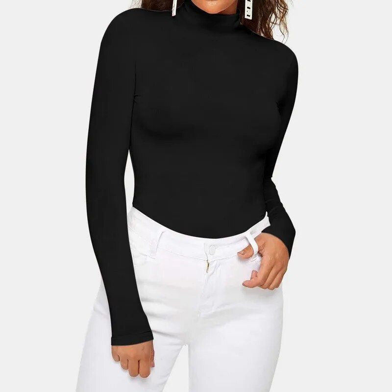 Classic turtleneck long-sleeve top, view 4 - MRSLM