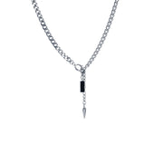 titanium steel pendant necklace, view 3 - MRSLM