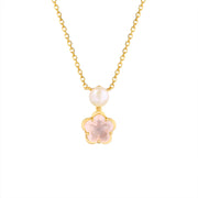 Women's flower crystal clavicle chain, view 5 - MRSLM