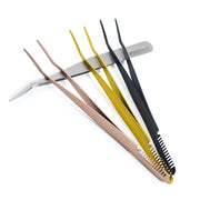 stainless steel eyelash tweezers, view 14 - MRSLM