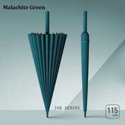 24-rib windproof long handle umbrella, view 4 - MRSLM
