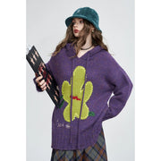 cozy purple hoodie sweater for women, view 7 - MRSLM