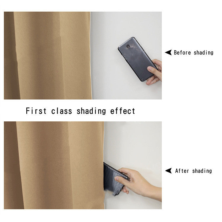 Full Blackout Curtain With Black Lining On The Back