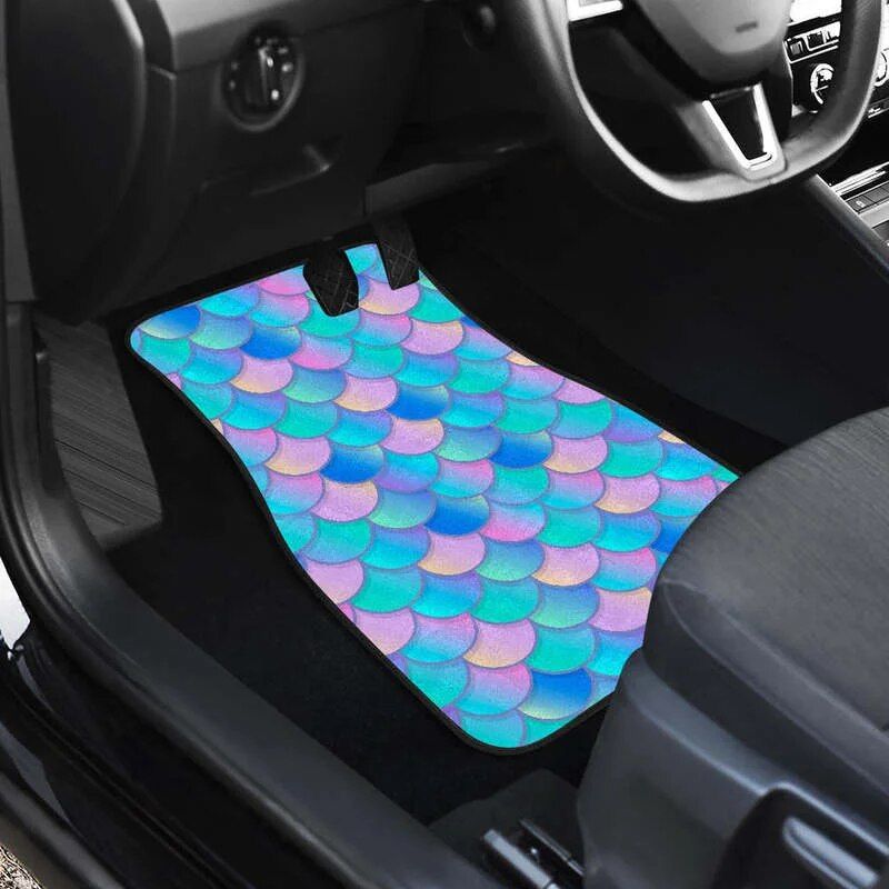 mermaid scales car floor mats, view 4 - MRSLM