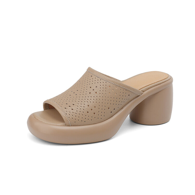 open toe chunky heel sandals, view 8 - MRSLM