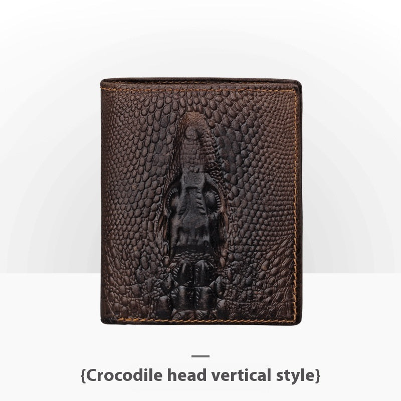 embossed leather wallet, view 21 - MRSLM