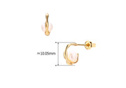 sterling silver pearl earrings - MRSLM