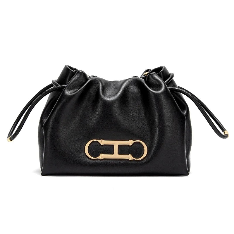women's drawstring shoulder bag, view 2 - MRSLM