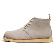 men's handmade suede ankle boots, view 3 - MRSLM