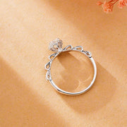 bow moissanite wedding ring, view 7 - MRSLM