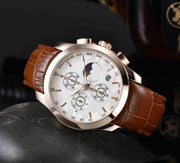 men's six-hand calendar quartz watch, view 10 - MRSLM