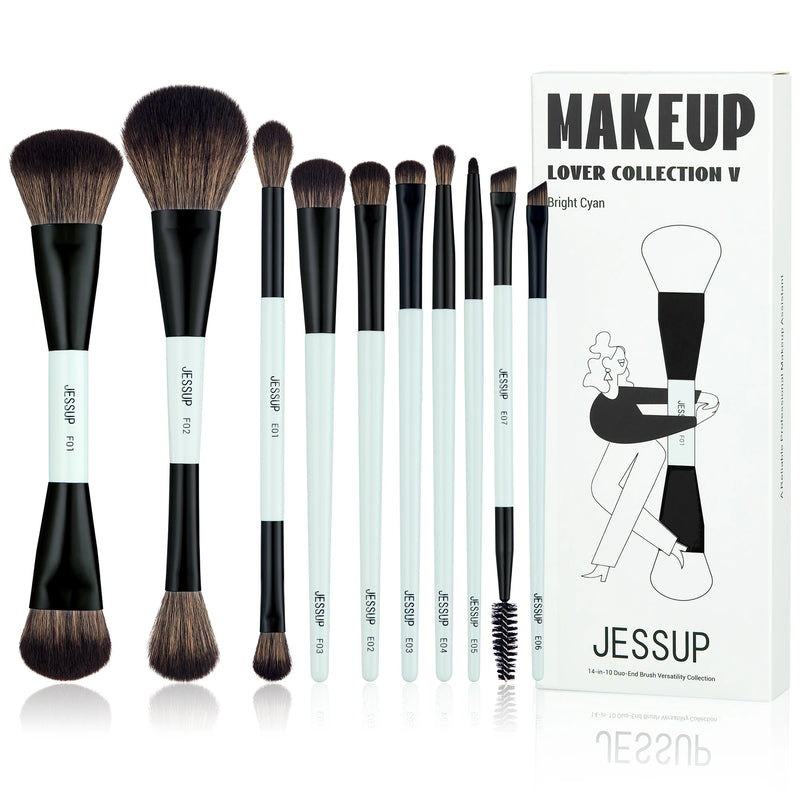 Double-sided makeup brush set, view 2 - MRSLM