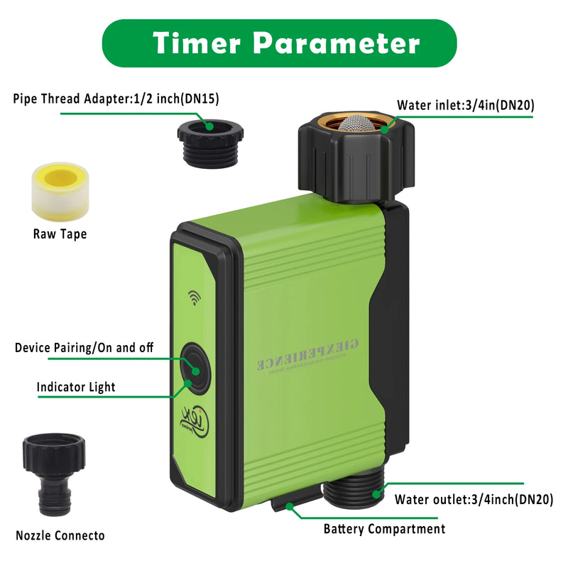 smart garden watering timer with Zigbee and WiFi, view 10 - MRSLM