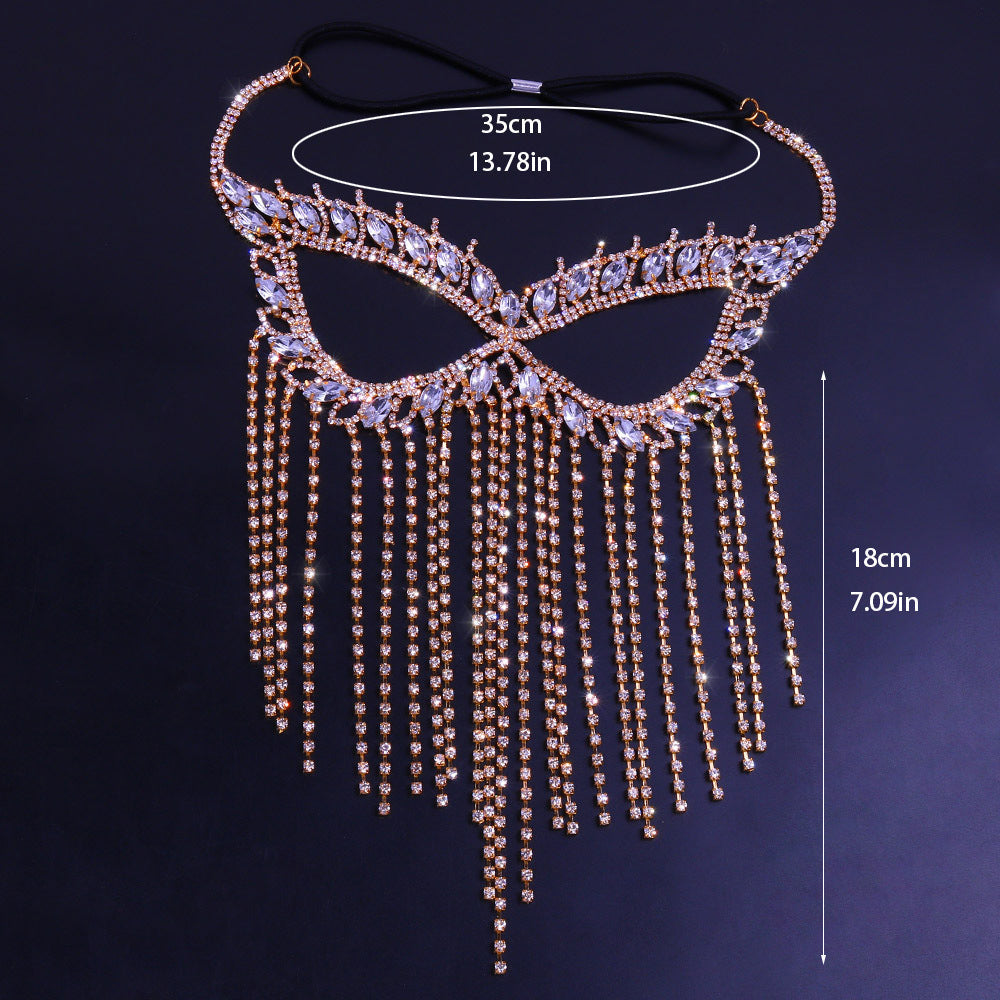 Halloween Masquerade Zircon Mask