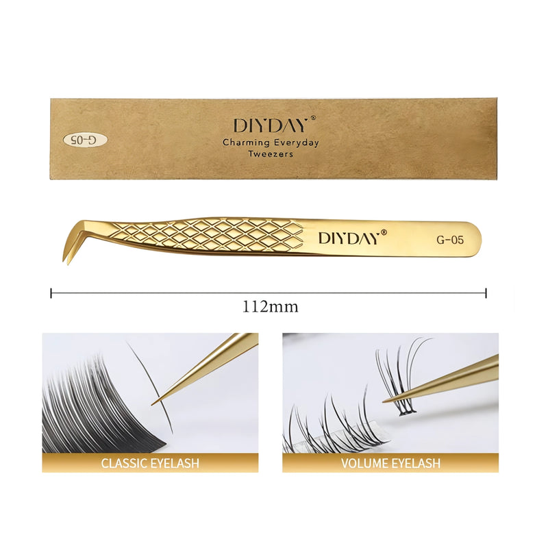 eyelash extension tweezers, view 4 - MRSLM