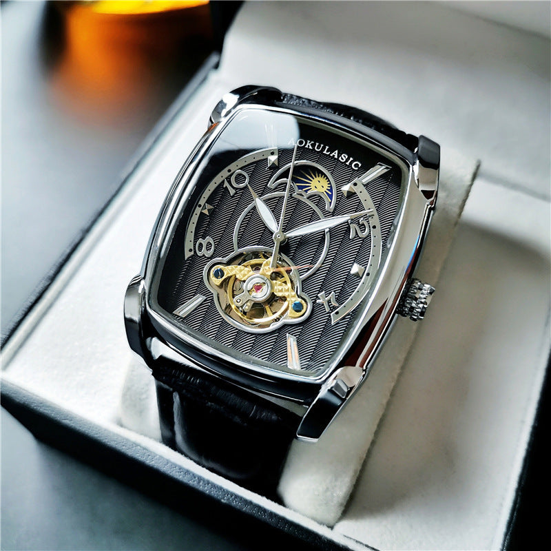 men's large dial automatic watch, view 2 - MRSLM