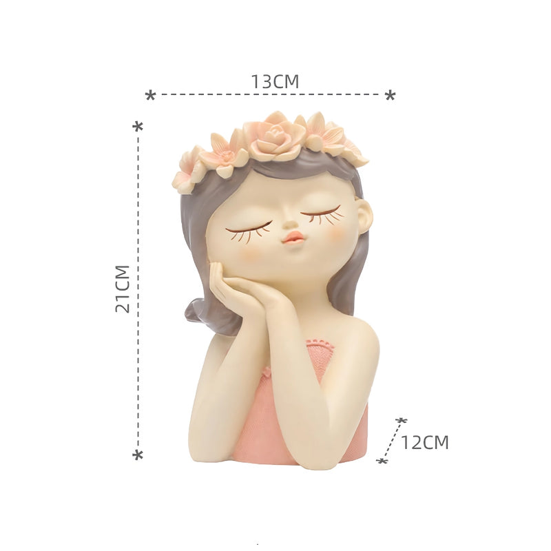 fairy girl planter for succulents, view 5 - MRSLM
