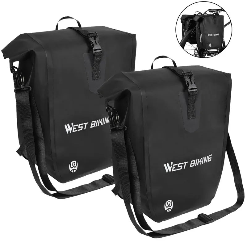 25L waterproof bike pannier bag, view 7 - MRSLM
