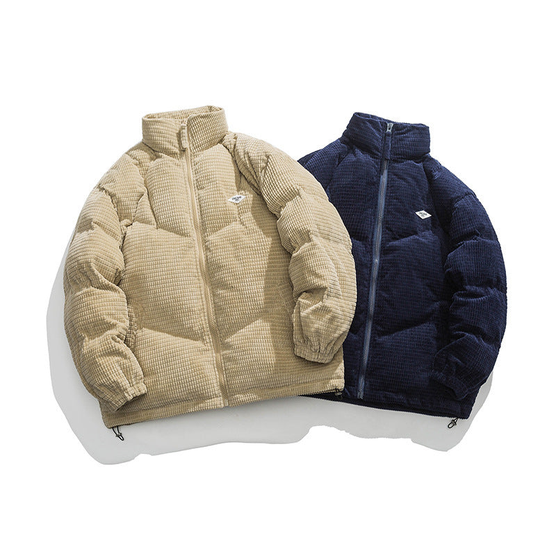 men's stand-up collar padded coat, view 4 - MRSLM