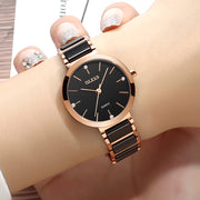 ladies' ceramic strap quartz watch, view 6 - MRSLM
