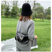 retro rhinestone shoulder bag, view 5 - MRSLM