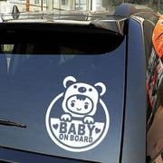 reflective baby on board car decal, view 5 - MRSLM