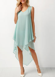 sleeveless chiffon dress, view 2 - MRSLM